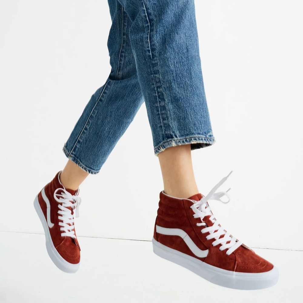 Vans Sk8-Hi - Burnt Brick Suede - 6W | 4.5M